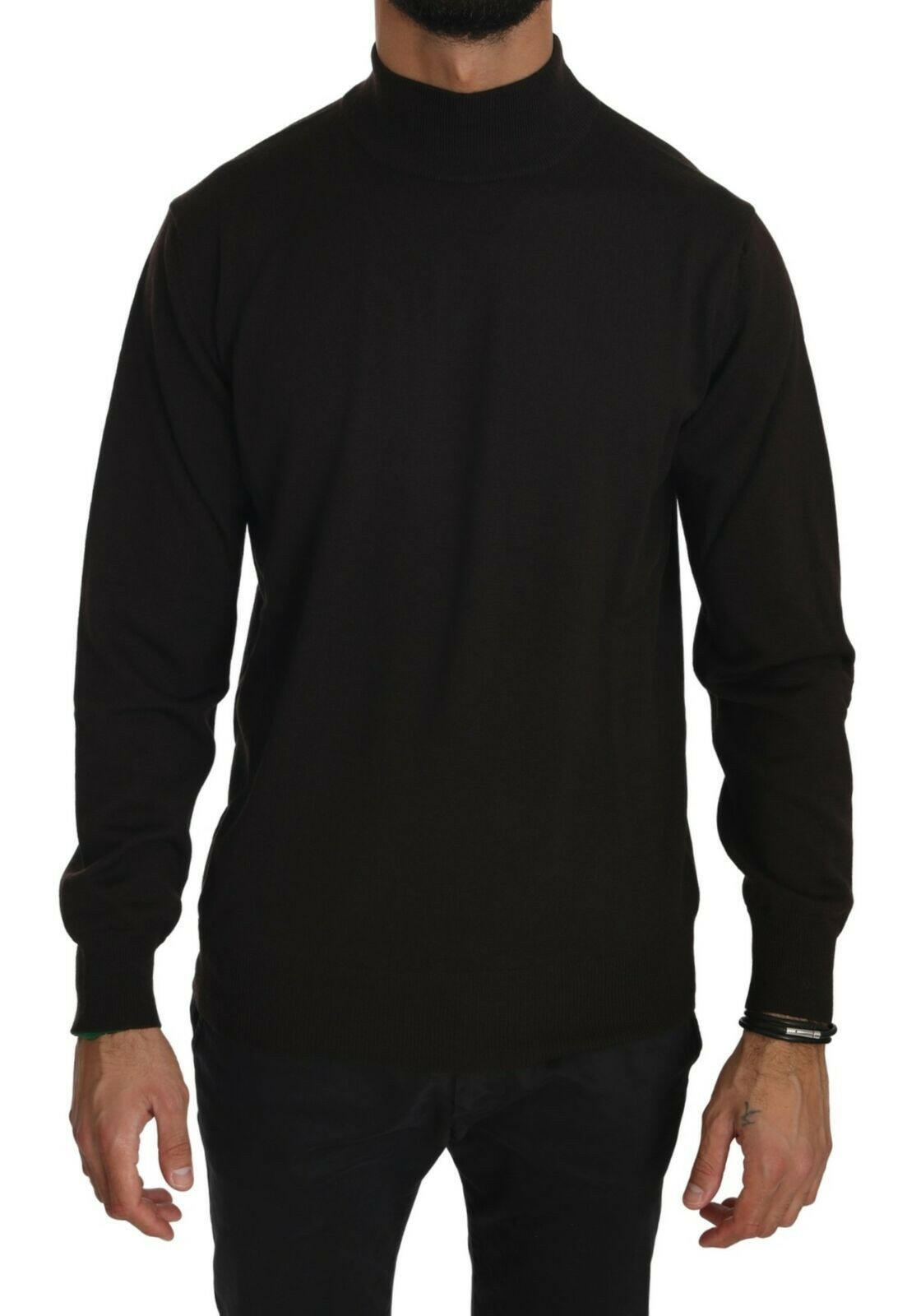 MILA SCHÖN Brown Turtle Neck Pullover Wool Sweater -   -  MILA SCHÖN.