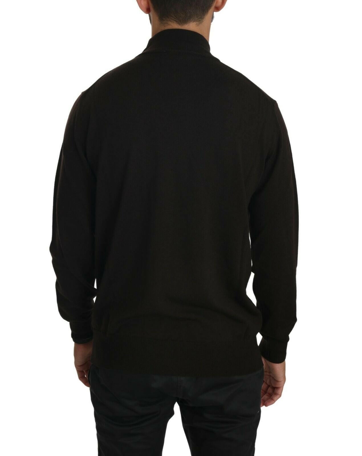 MILA SCHÖN Brown Turtle Neck Pullover Wool Sweater -   -  MILA SCHÖN.