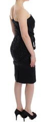 Masha Ma Black Strapless Embellished Pencil Dress -   -  Masha Ma.