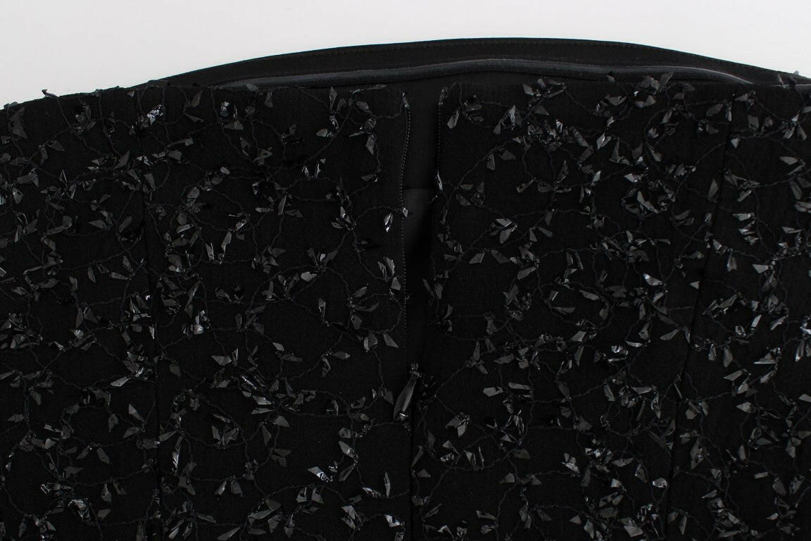 Masha Ma Black Strapless Embellished Pencil Dress -   -  Masha Ma.