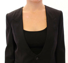 Dolce & Gabbana Black Silk Scarf Back Blazer Jacket -   -  Dolce & Gabbana.