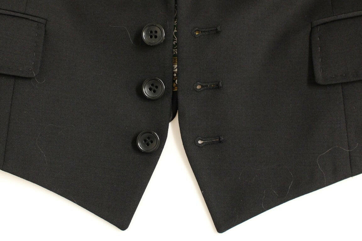 Dolce & Gabbana Black Silk Scarf Back Blazer Jacket -   -  Dolce & Gabbana.