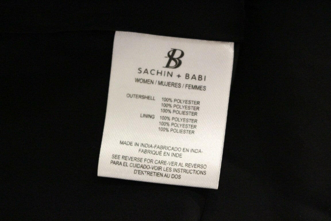 Sachin & Babi Black Silk Floral Pattern Shift Coctail Dress -   -  Sachin & Babi.