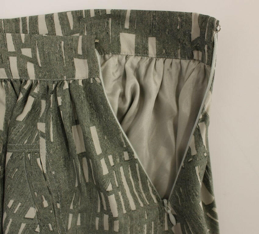 Comeforbreakfast Gray Mini Short A-Line Skirt -   -  Comeforbreakfast.