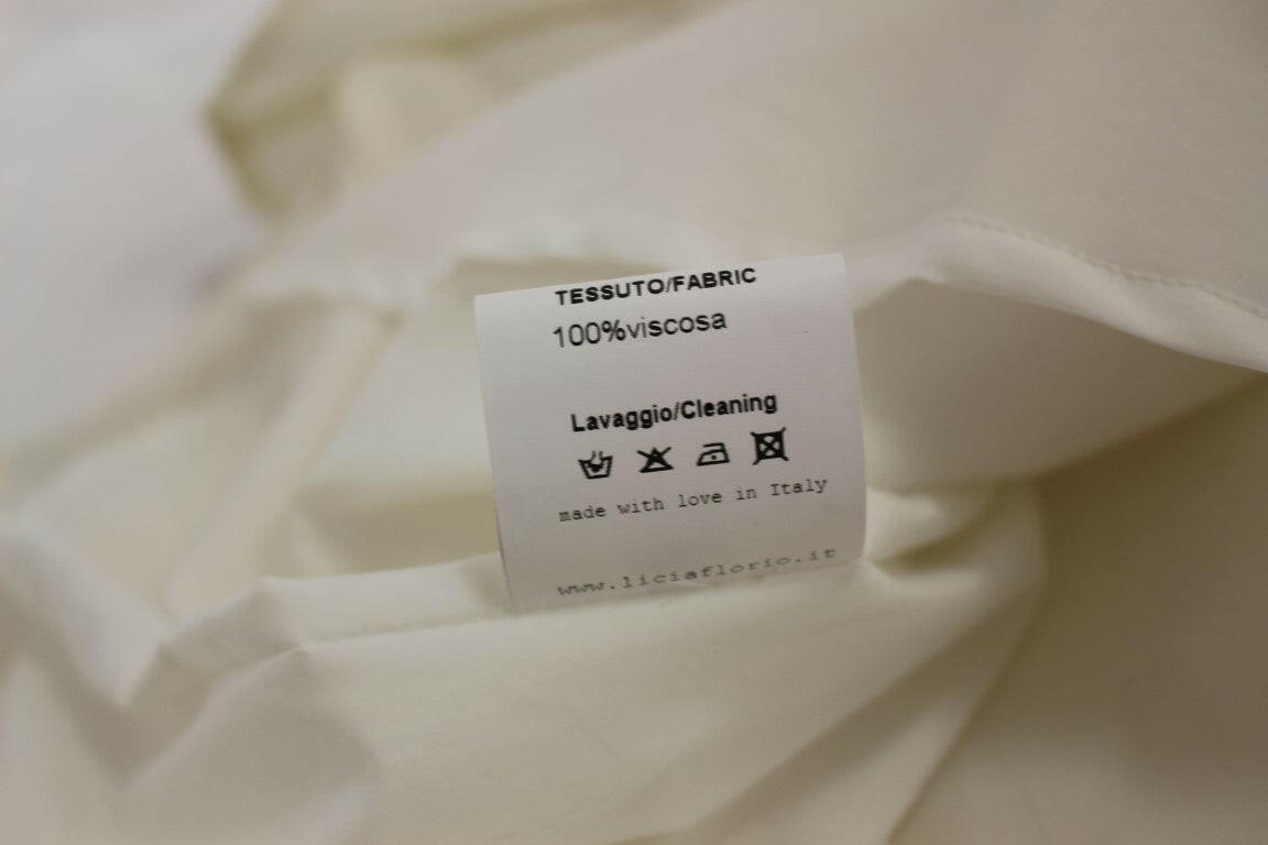 Licia Florio White Halterneck Knee Length Tea Dress -   -  Licia Florio.