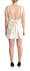 Elisabetta Franchi White Polyester Sleeveless Mini Shift Dress -   -  Elisabetta Franchi.