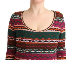 Missoni Multicolor Stripe Wool Knitted Maxi Sheath Dress -   -  Missoni.