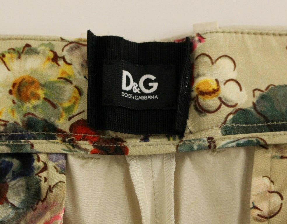 Dolce & Gabbana Beige Cotton Chinos Pants -   -  Dolce & Gabbana.
