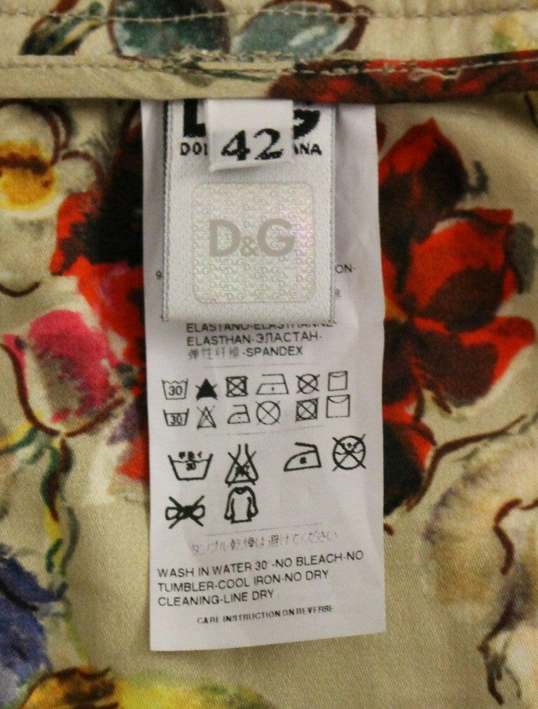 Dolce & Gabbana Beige Cotton Chinos Pants -   -  Dolce & Gabbana.