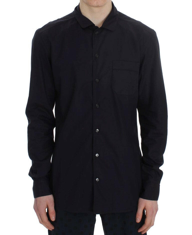 Dolce & Gabbana Purple Striped Cotton Pajama Lounge Shirt -   -  Dolce & Gabbana.