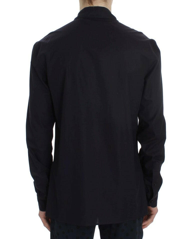 Dolce & Gabbana Purple Striped Cotton Pajama Lounge Shirt -   -  Dolce & Gabbana.