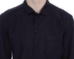 Dolce & Gabbana Purple Striped Cotton Pajama Lounge Shirt -   -  Dolce & Gabbana.