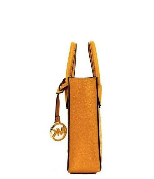 Michael Kors Mercer XS Honeycomb Gold Signature PVC North South Shopper Crossbody Bag -  Luxury Cross Body Bag for Women -  Michael Kors.