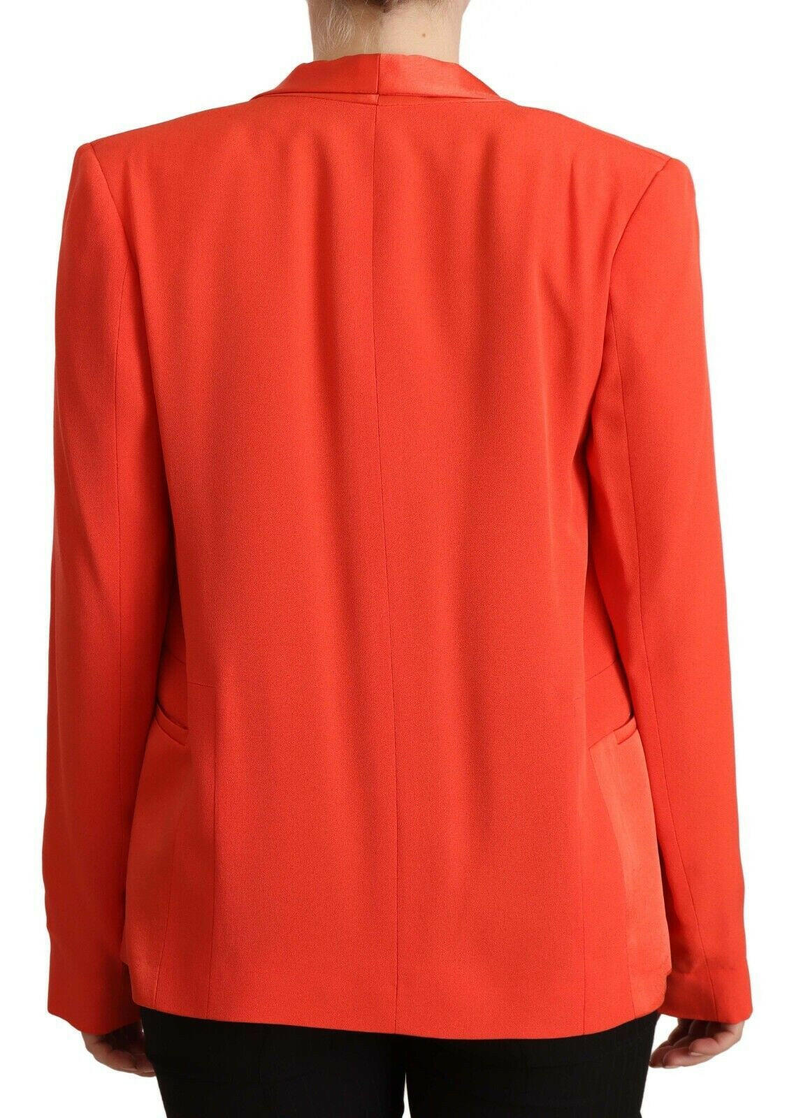 CO|TE Orange Long Sleeves Acetate Blazer Pocket Overcoat Jacket -   -  CO|TE.