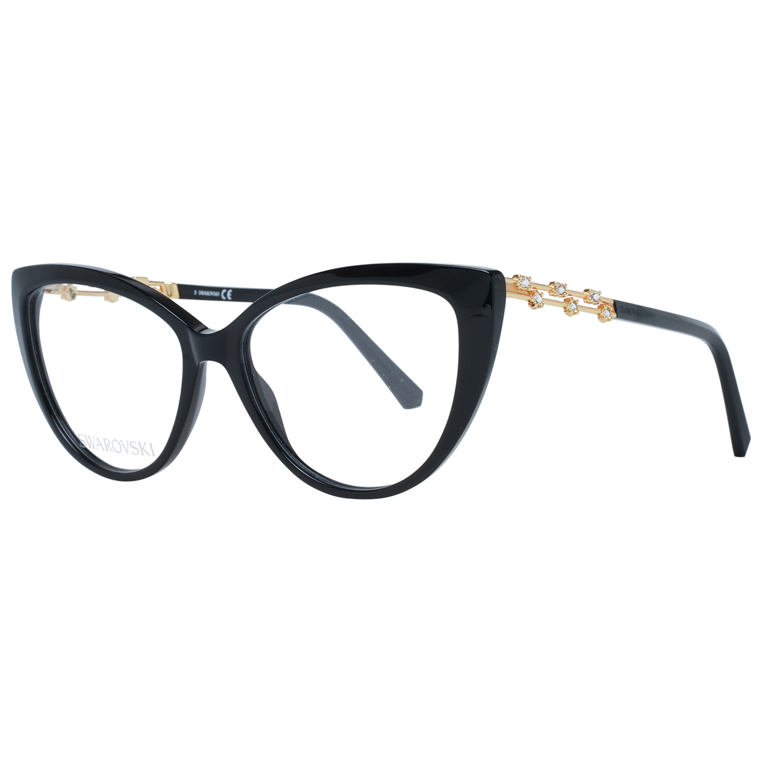 Swarovski Elegant Black Cat Eye Designer Eyeglasses -   -  Swarovski.