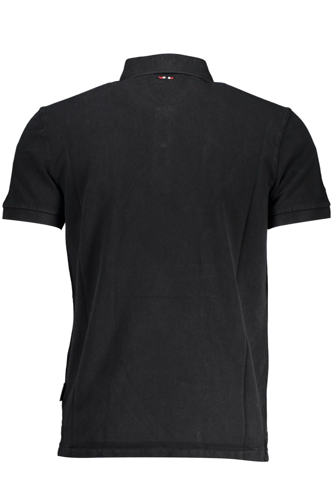 Napapijri Classic Black Embroidered Polo Shirt -   -  Napapijri.
