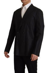 Dolce & Gabbana Black Polka Dotted Cotton Blazer Jacket -   -  Dolce & Gabbana.
