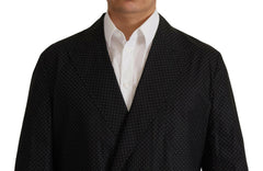 Dolce & Gabbana Black Polka Dotted Cotton Blazer Jacket -   -  Dolce & Gabbana.