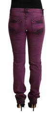 Costume National Purple Cotton Stretch Slim Fit Denim Jeans -   -  Costume National.