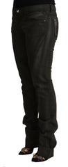 Costume National Black Cotton Mid Waist Skinny Pants -   -  Costume National.