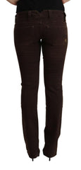 CYCLE Brown Cotton Stretch Low Waist Slim Fit Denim Jeans -   -  CYCLE.
