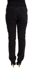 CYCLE Black Cotton Distressed Low Waist Slim Fit Denim Jeans -   -  CYCLE.
