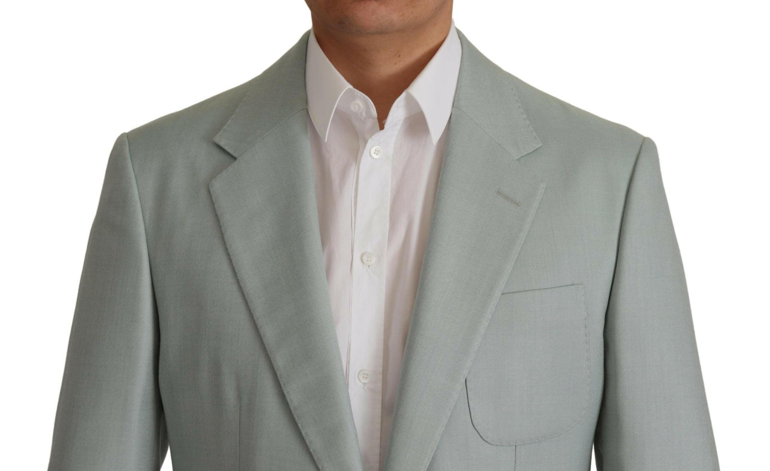 Dolce & Gabbana Light Green Cashmere Silk Blazer -   -  Dolce & Gabbana.