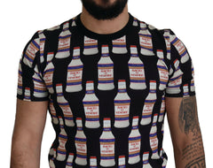 Dolce & Gabbana Black Bacio Di Venere Cotton Crew T-shirt -   -  Dolce & Gabbana.