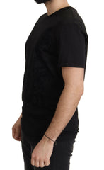 Dolce & Gabbana Black DG Baroque Cotton Crewneck T-shirt -   -  Dolce & Gabbana.