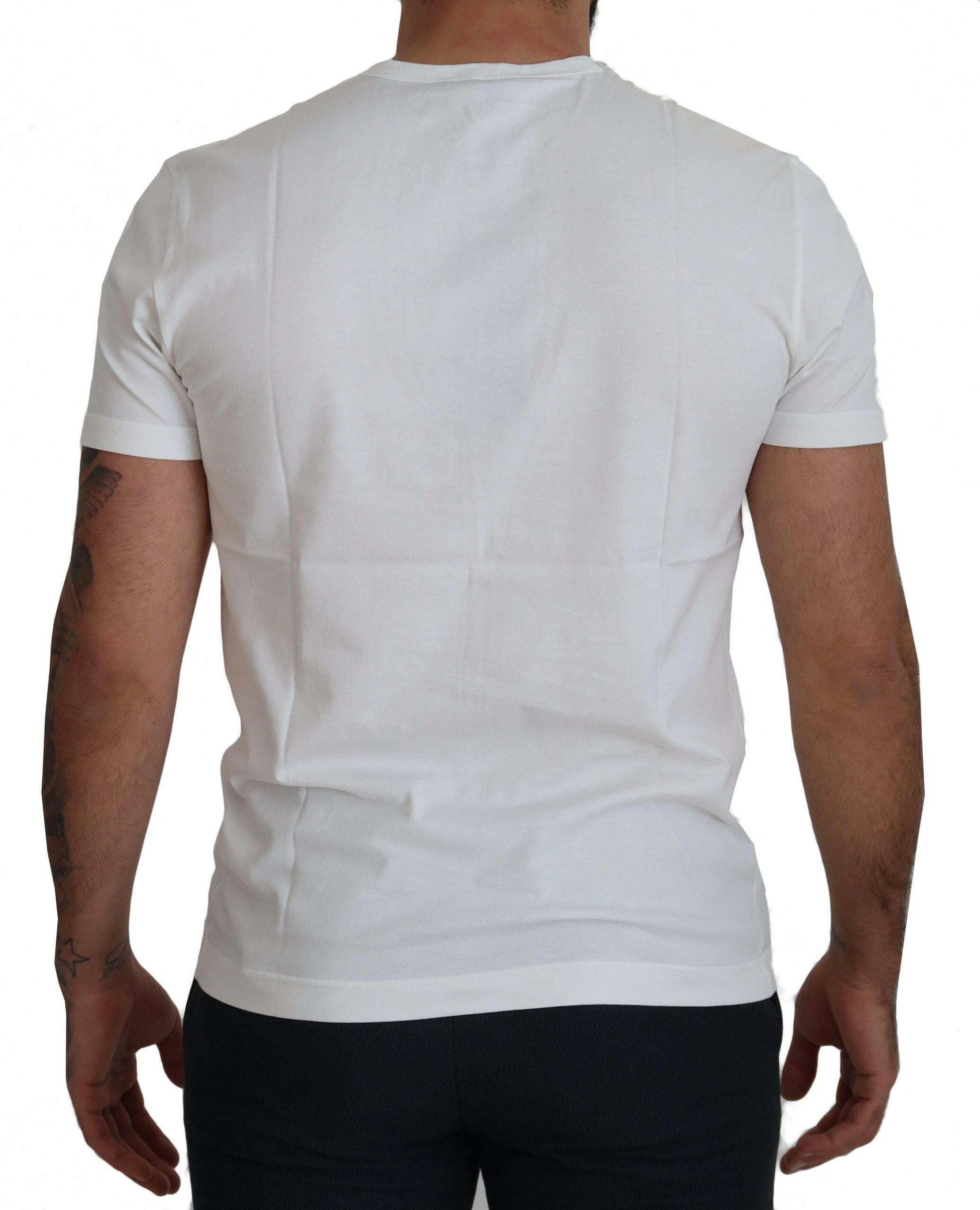 Dolce & Gabbana White Logo Cotton Amor Magister T-shirt -   -  Dolce & Gabbana.