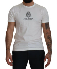 Dolce & Gabbana White Logo Cotton Amor Magister T-shirt -   -  Dolce & Gabbana.
