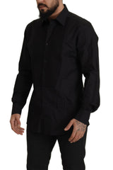 Dolce & Gabbana Black GOLD Slim Fit Tuxedo Dress Shirt -   -  Dolce & Gabbana.