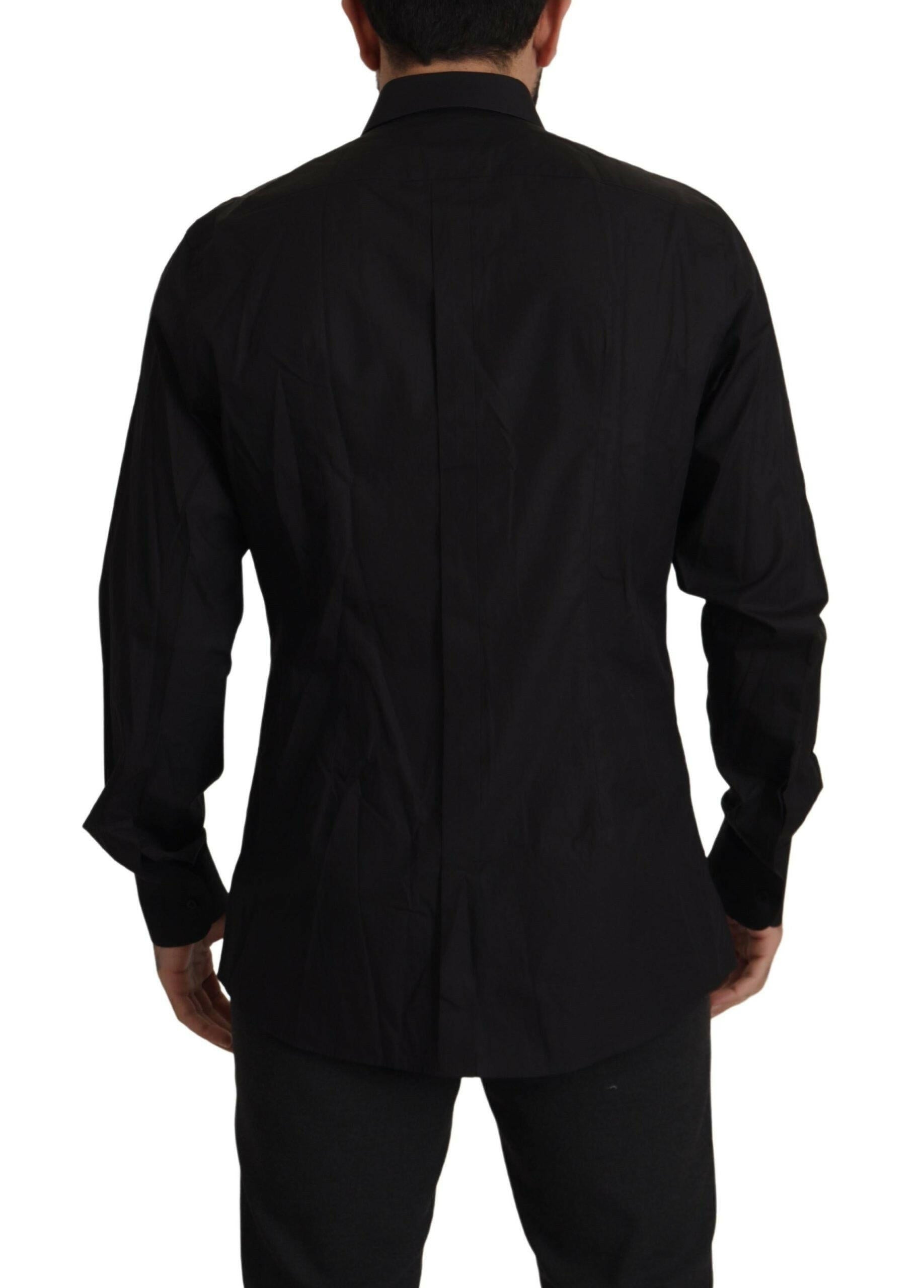 Dolce & Gabbana Black GOLD Slim Fit Tuxedo Dress Shirt -   -  Dolce & Gabbana.
