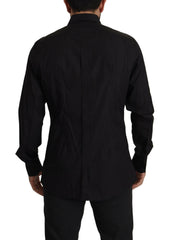 Dolce & Gabbana Black GOLD Slim Fit Tuxedo Dress Shirt -   -  Dolce & Gabbana.