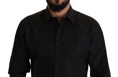Dolce & Gabbana Black GOLD Slim Fit Tuxedo Dress Shirt -   -  Dolce & Gabbana.