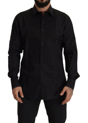 Dolce & Gabbana Black GOLD Slim Fit Tuxedo Dress Shirt -   -  Dolce & Gabbana.