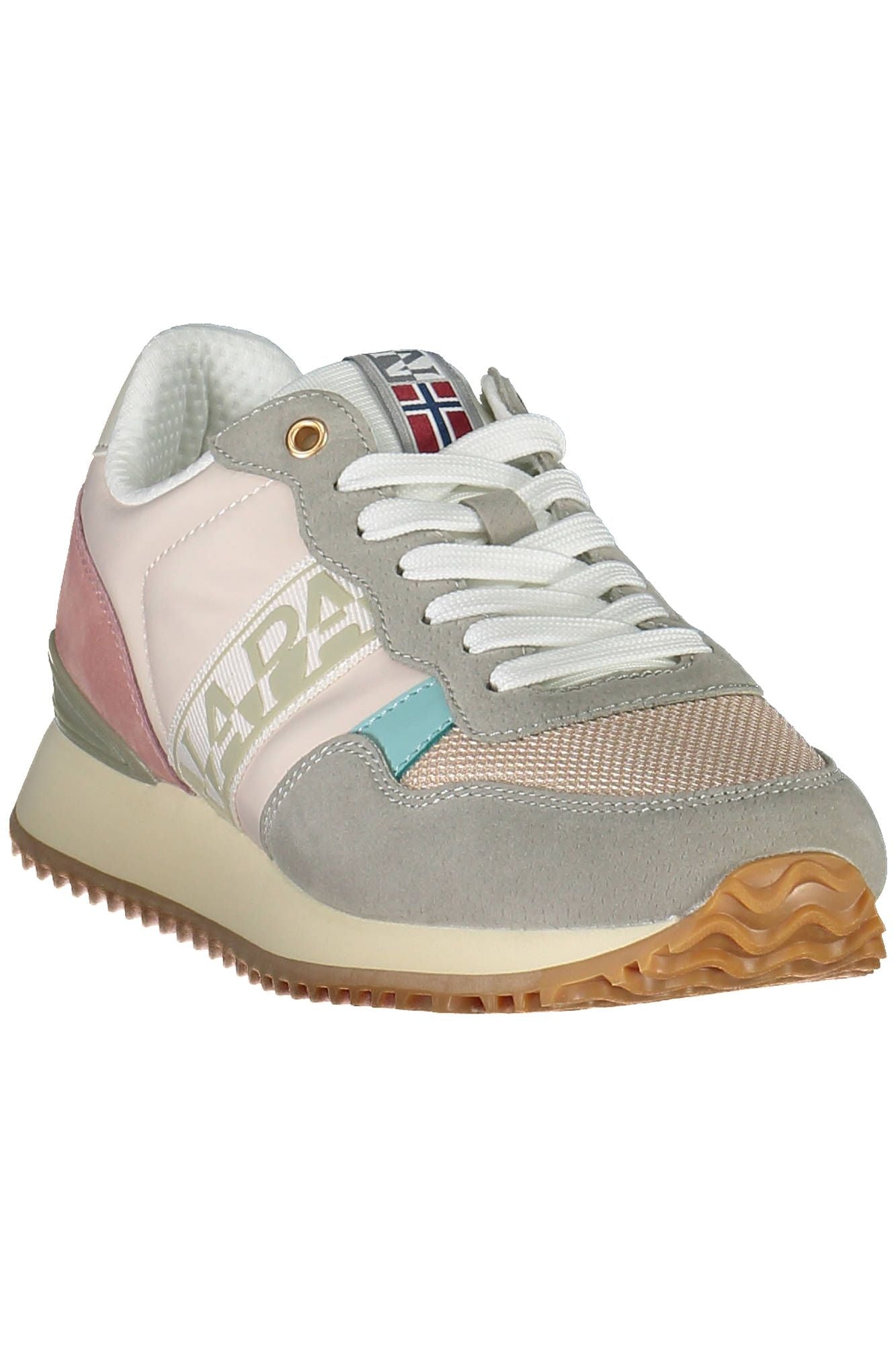 Napapijri Chic Pink Laced Sneakers with Logo Detail -   -  Napapijri.
