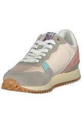 Napapijri Chic Pink Laced Sneakers with Logo Detail -   -  Napapijri.