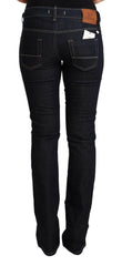 GF Ferre Black Cotton Stretch Low Waist Skinny Denim Jeans -   -  GF Ferre.