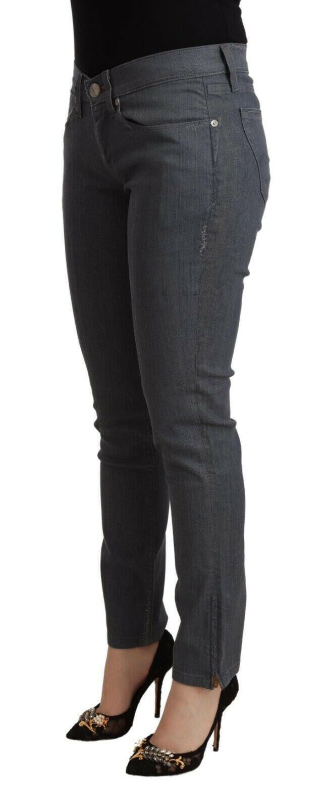 Levi's Gray Cotton Low Waist Skinny Denim Jeans -   -  Levi's.