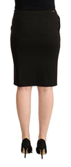 GF Ferre Black Straight Pencil Cut Knee Length Skirt -   -  GF Ferre.