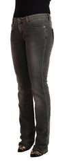 Costume National Gray Washed Low Waist Straight Denim Jeans -   -  Costume National.