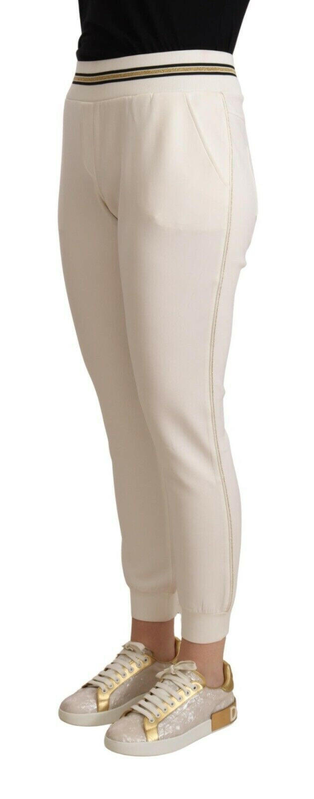 Patrizia Pepe White Polyester Mid Waist Jogger Pants -   -  Patrizia Pepe.