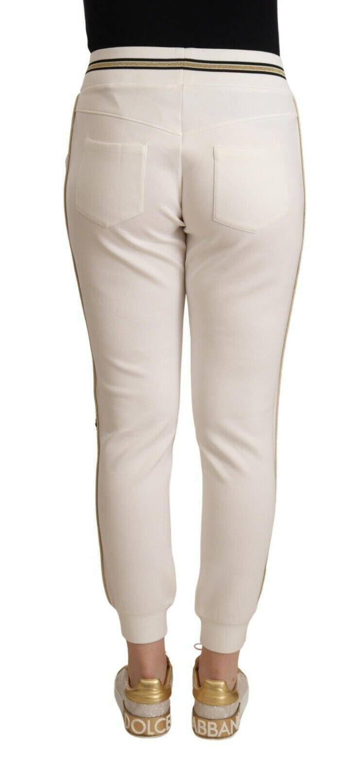 Patrizia Pepe White Polyester Mid Waist Jogger Pants -   -  Patrizia Pepe.