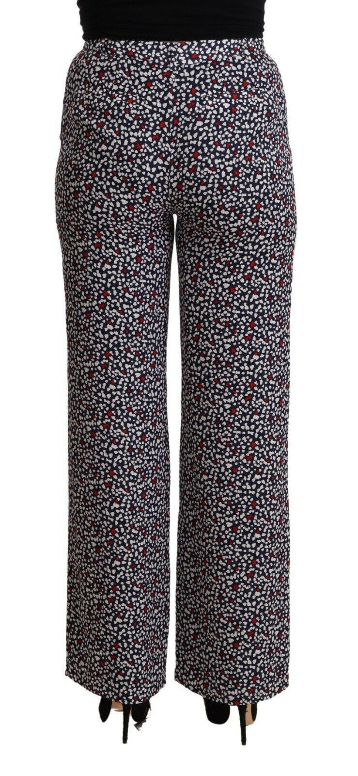 Michael Kors Black High Waist Printed Straight Pants -   -  Michael Kors.