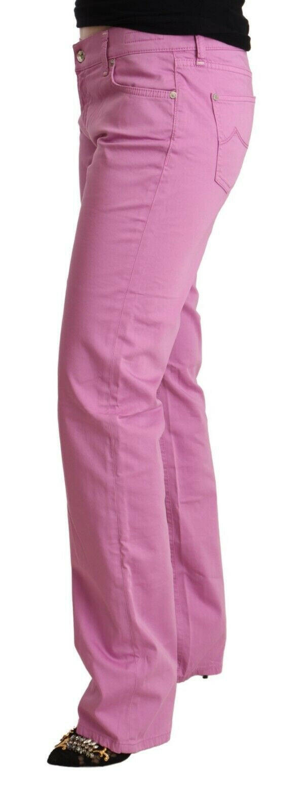 Jacob Cohen Pink Cotton Low Waist Denim Tapered Jeans -   -  Jacob Cohen.