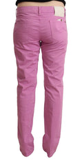 Jacob Cohen Pink Cotton Low Waist Denim Tapered Jeans -   -  Jacob Cohen.