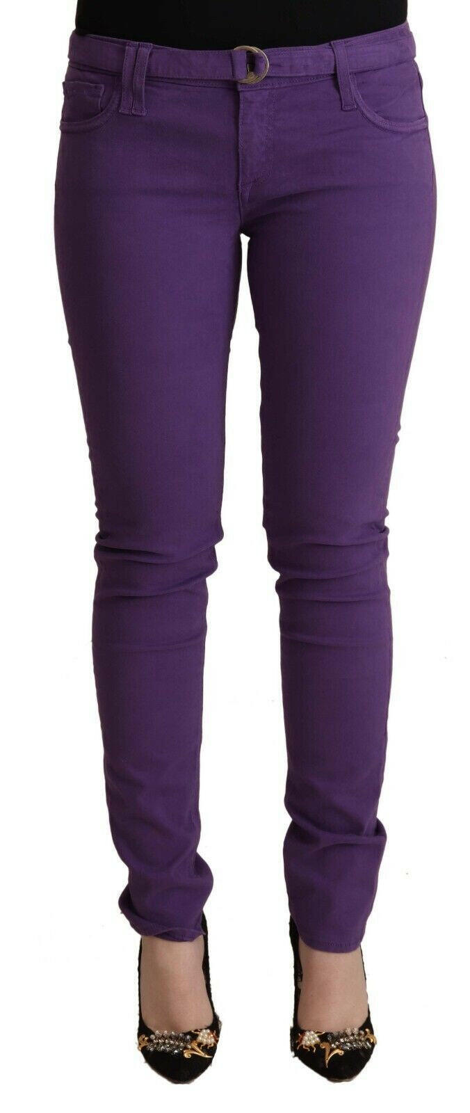 CYCLE Purple Cotton Low Waist Skinny Casual Jeans -   -  CYCLE.