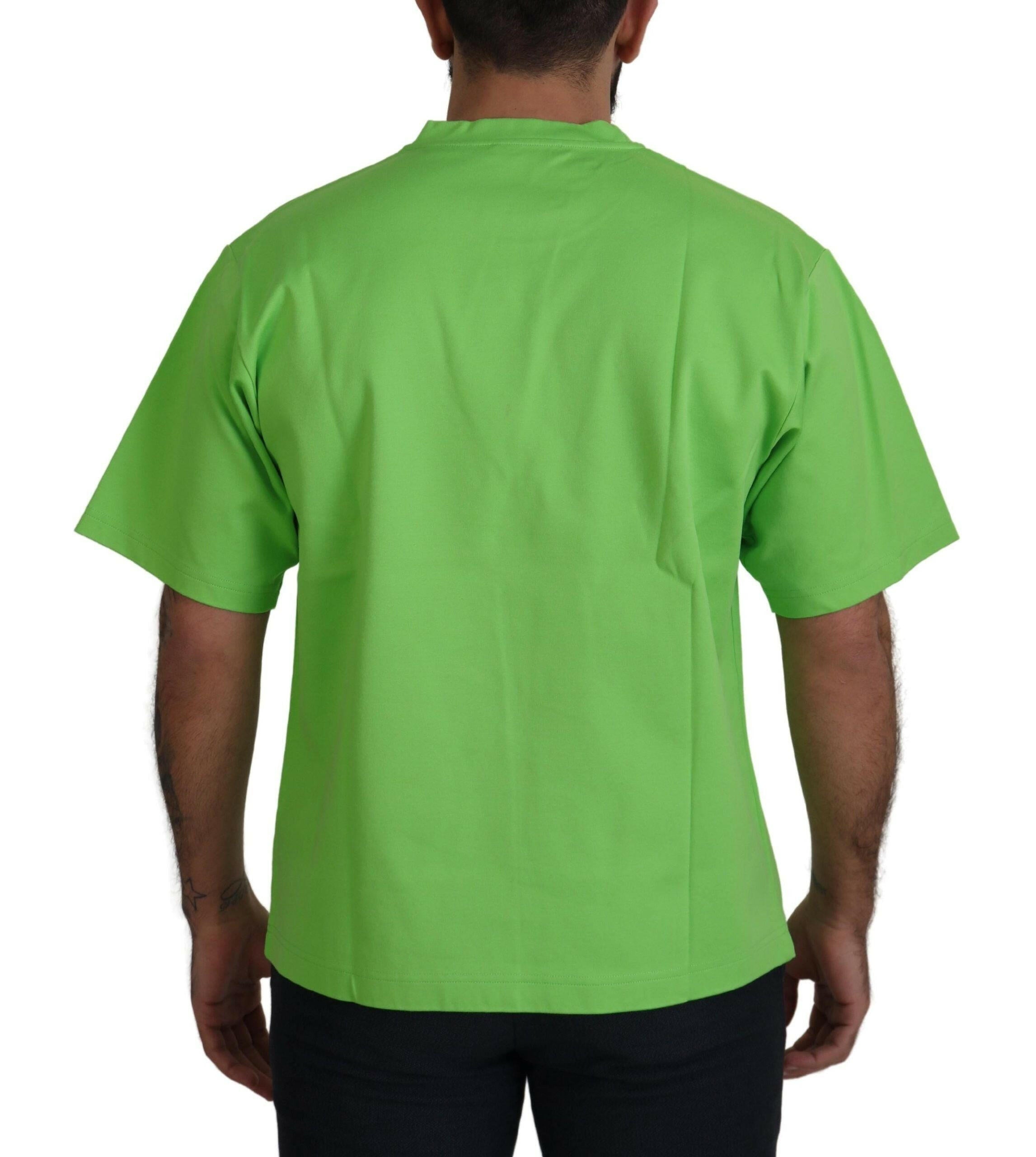 Dolce & Gabbana Green Cotton DG CHANNEL Top T-shirt -   -  Dolce & Gabbana.