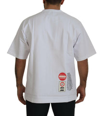 Dolce & Gabbana White Amor Heart Cotton Crewneck T-shirt -   -  Dolce & Gabbana.